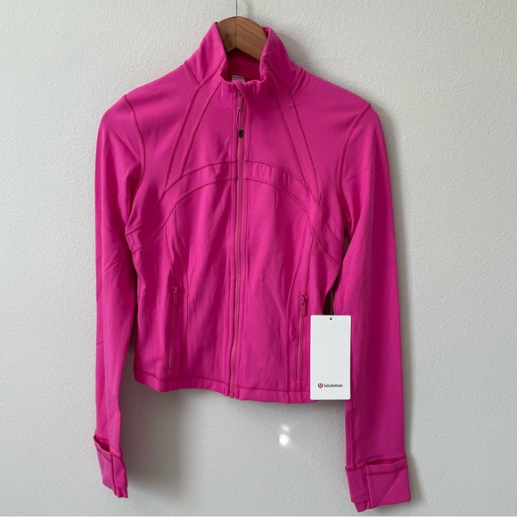 NWT Lululemon Define Cropped Jacket *Nulu Sonic Pink Size 6 - Picture 1 of 11